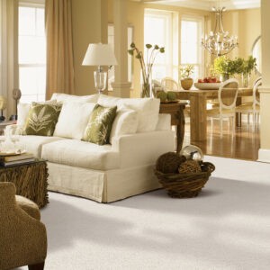 Living room white carpet | Joseph's Flooring