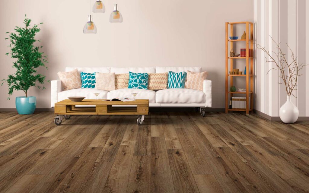 Vinyl living room flooring | Joseph's Flooring